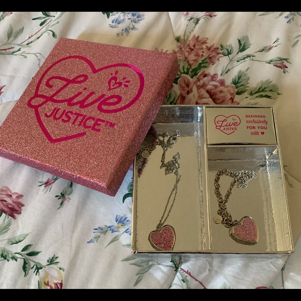 NWT justice 2000s jewelry set